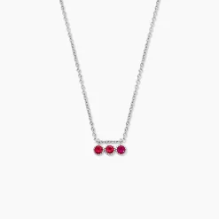 Collier Kasey Argent Blanc Oxyde De Zirconium