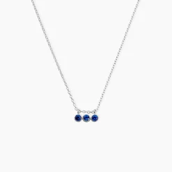 Collier Kasey Argent Blanc Oxyde De Zirconium
