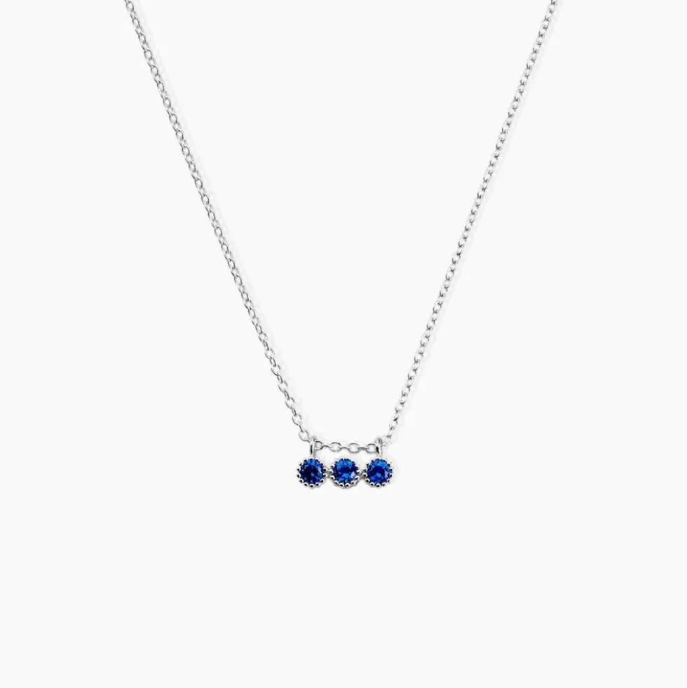 Collier Kasey Argent Blanc Oxyde De Zirconium