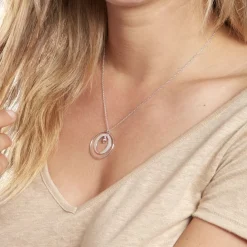 Collier Katy Argent Blanc