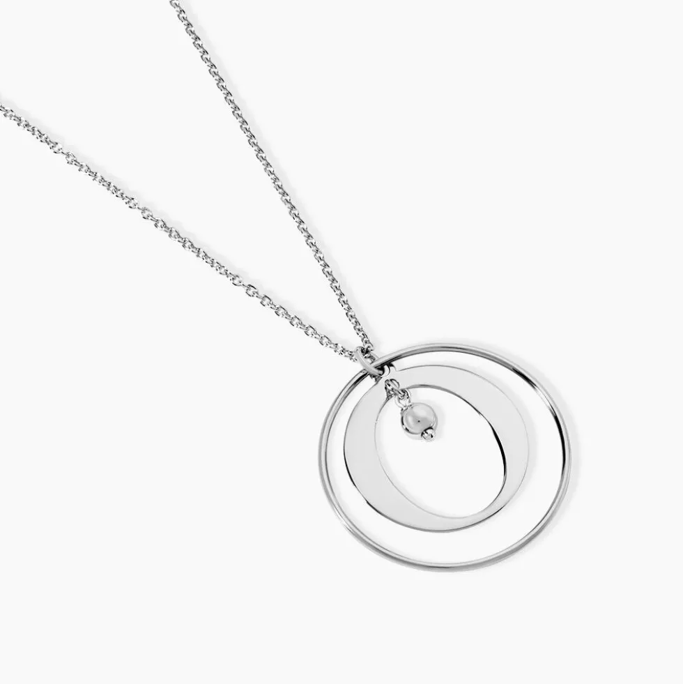 Collier Katy Argent Blanc