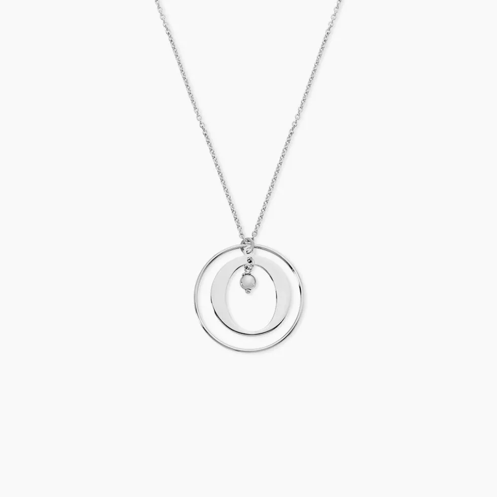Collier Katy Argent Blanc