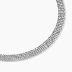 Collier Kelline Argent Blanc