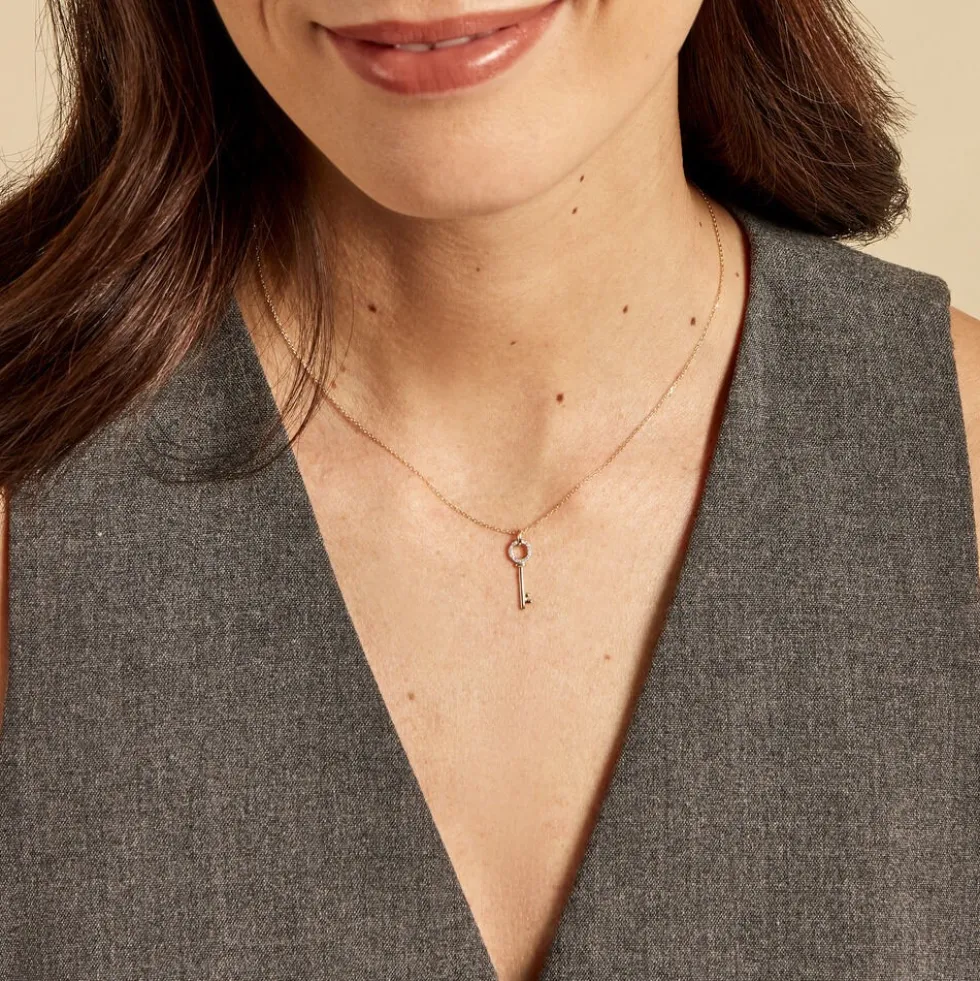 Collier Key Or Jaune Diamant