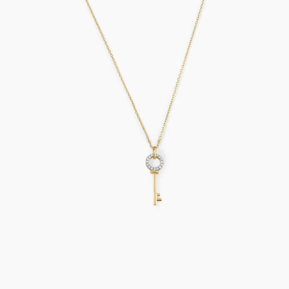 Collier Key Or Jaune Diamant