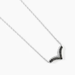 Collier Kirabo Or Blanc Diamant