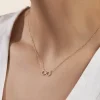 Collier Klothilda Or Jaune Oxyde De Zirconium