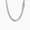 Collier Lacoste District Acier Blanc