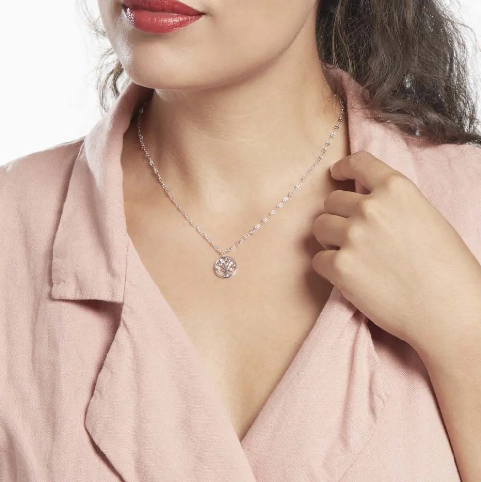 Collier Larrie Argent Oxyde De Zirconium