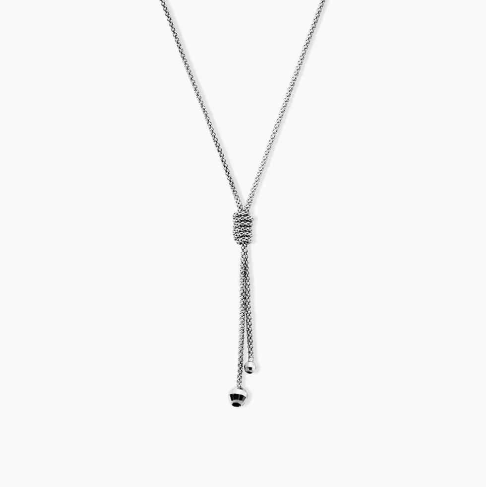 Collier Lassy Argent Blanc