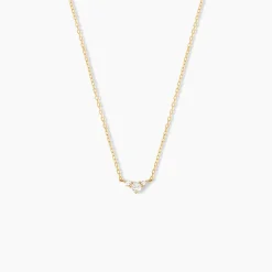 Collier Laurentius Or Jaune Diamant Synthétique