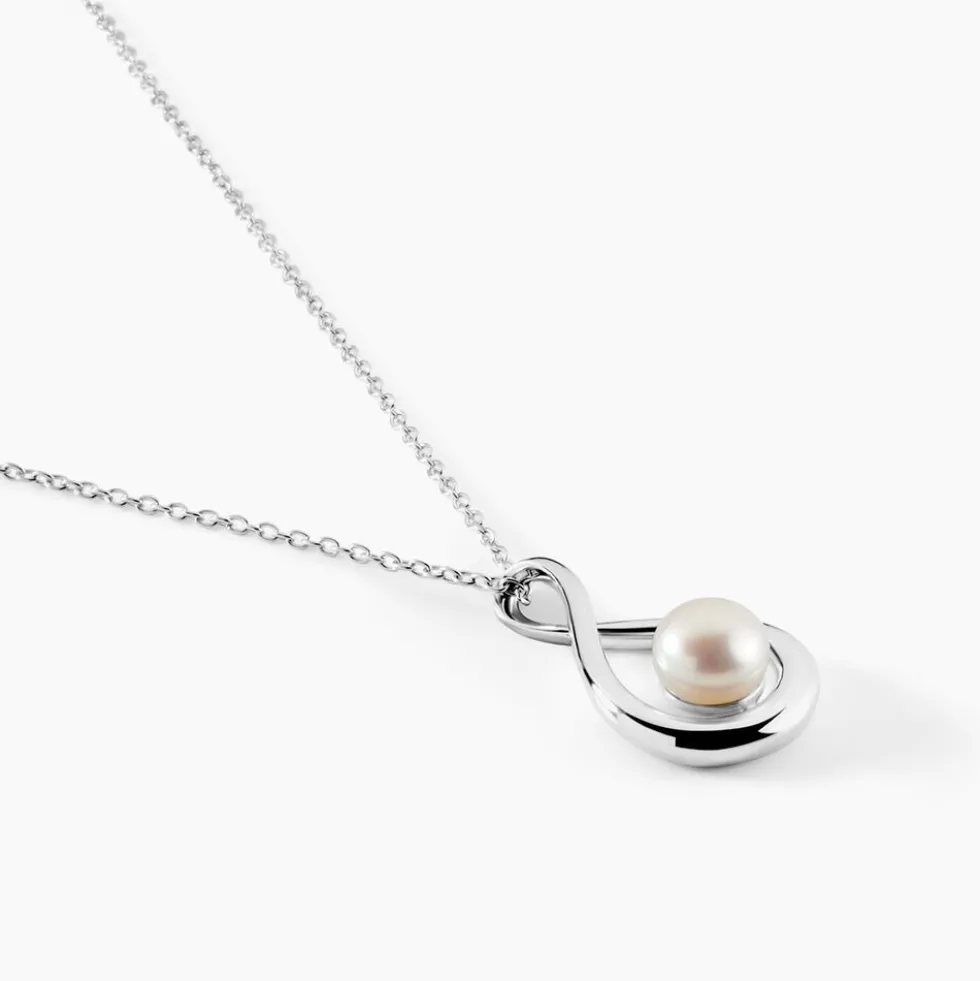 Collier Layanne Argent Blanc Perle De Culture