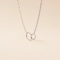 Collier Les Inseparables Argent Blanc