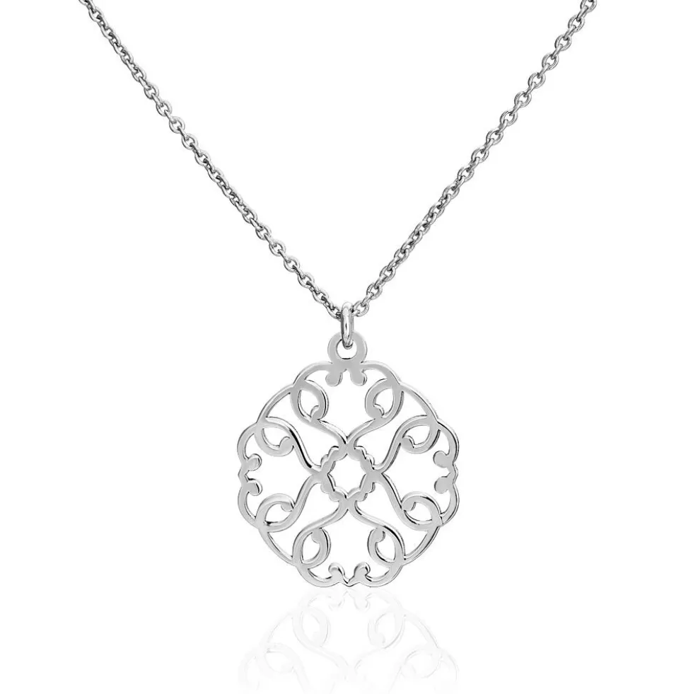 Collier Lev Argent Blanc