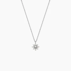 Collier Lorraine Argent Blanc Oxyde De Zirconium