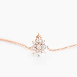 Collier Lorraine Argent Rose Oxyde De Zirconium