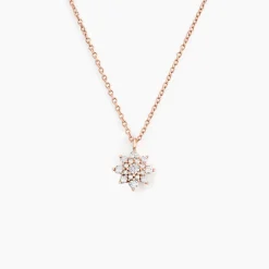 Collier Lorraine Argent Rose Oxyde De Zirconium