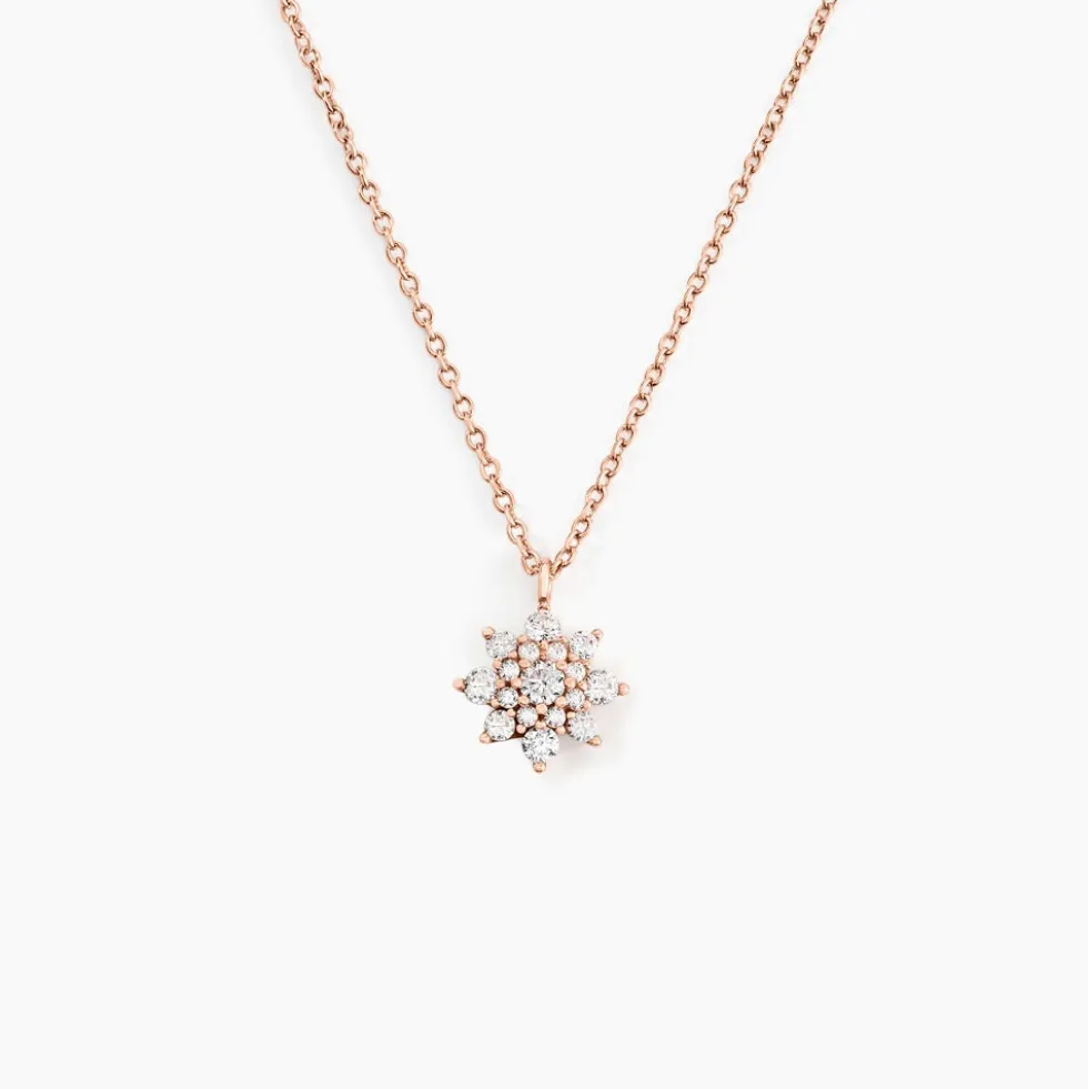 Collier Lorraine Argent Rose Oxyde De Zirconium