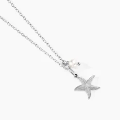 Collier Lupita Argent Blanc Perle De Culture