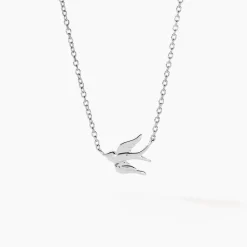 Collier Luya Argent Blanc