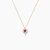 Collier Lydia Or Jaune Rubis