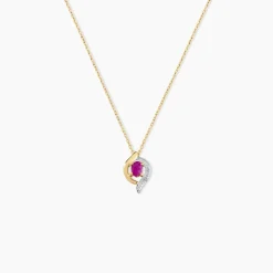 Collier Lydia Or Jaune Rubis