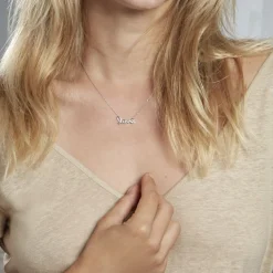 Collier Lydie Argent Blanc