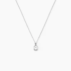 Collier Lynna Argent Blanc Oxyde De Zirconium
