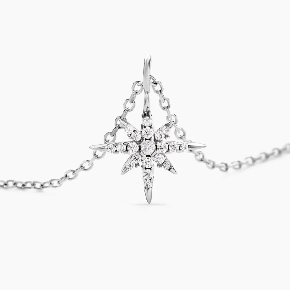 Collier Lysianne Argent Blanc Oxyde De Zirconium