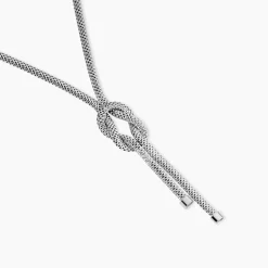 Collier Madison Argent Blanc
