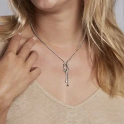 Collier Madison Argent Blanc