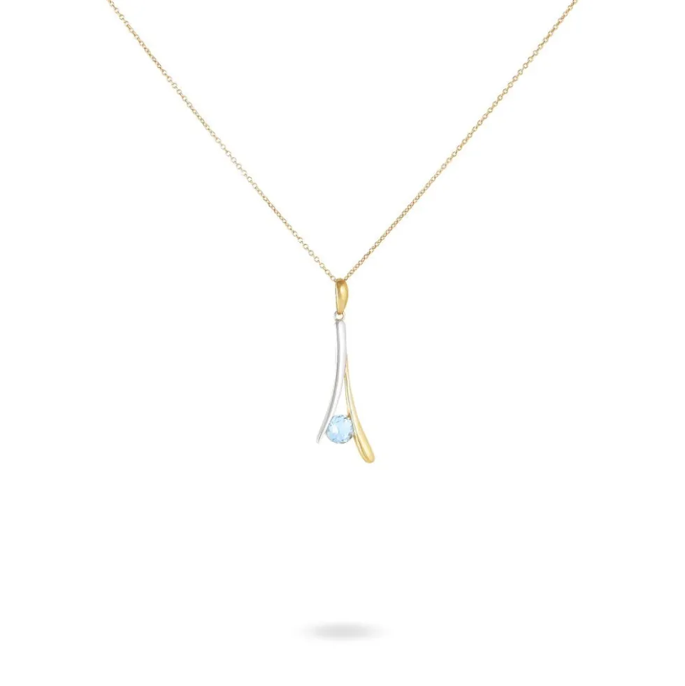 Collier Madli Or Bicolore Topaze