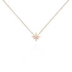 Collier Maelya Argent Rose Oxyde De Zirconium