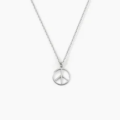 Collier Mahli Argent Blanc