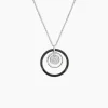 Collier Maia Argent Blanc Céramique Et Oxyde De Zirconium