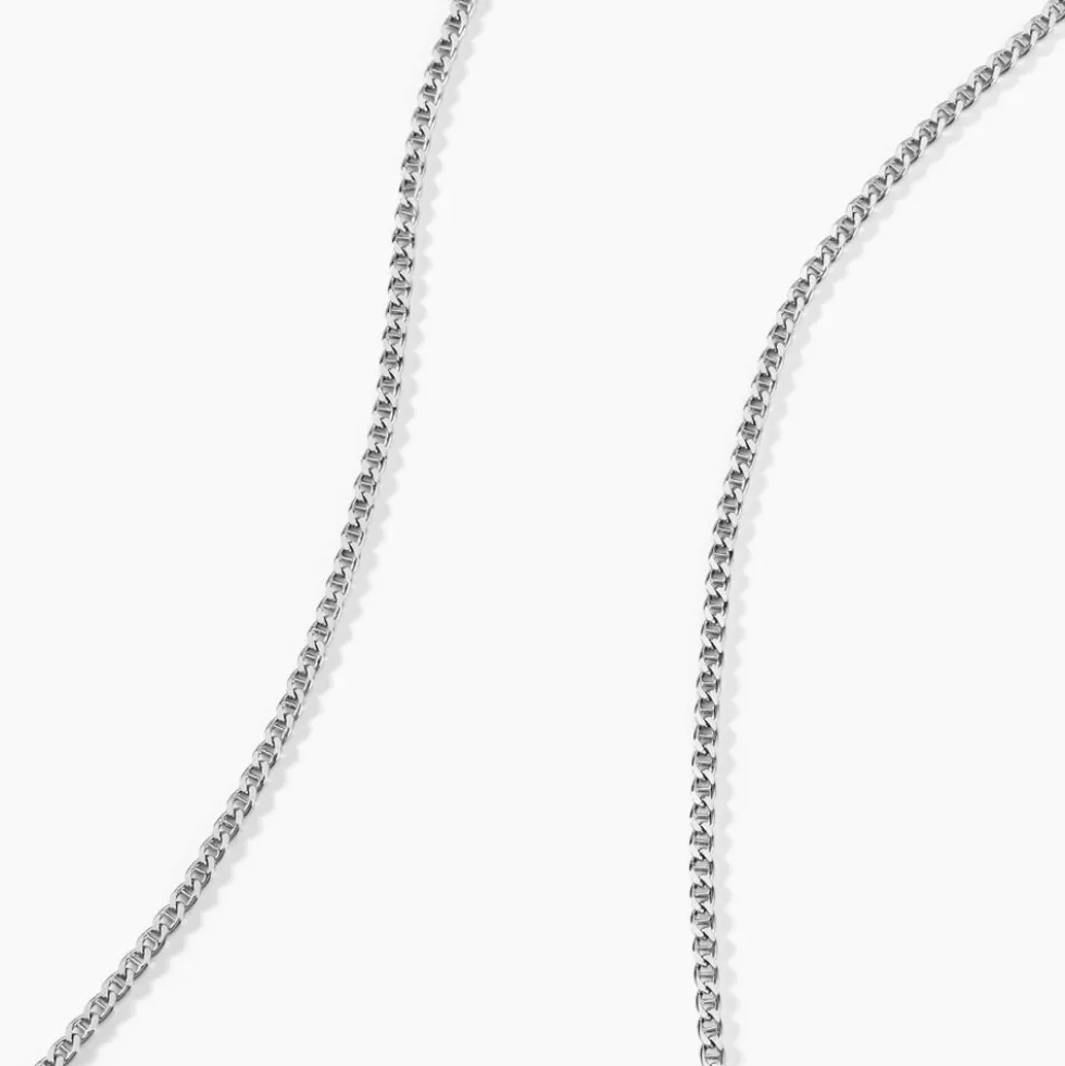 Collier Maille Piato Argent Blanc