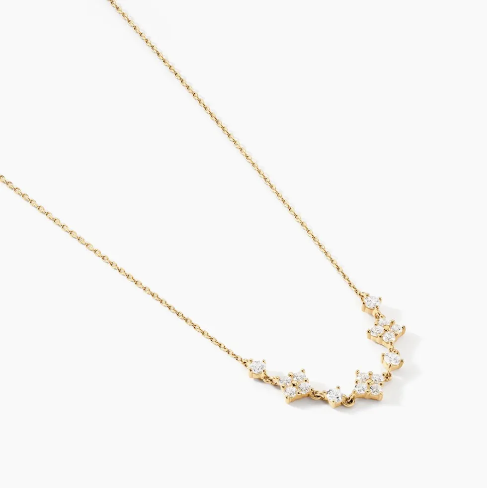 Collier Majestueuse Or Jaune Oxyde De Zirconium