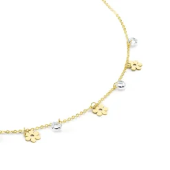 Collier Marganita Or Jaune Oxyde De Zirconium