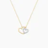 Collier Marineta Or Jaune Oxyde De Zirconium