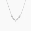 Collier Mascaret Argent Blanc Oxyde De Zirconium
