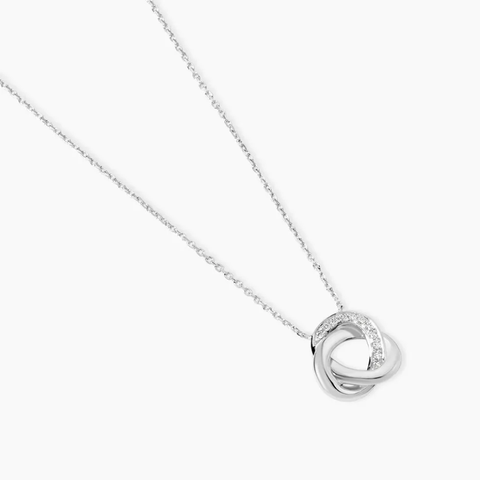 Collier Mastrona Or Blanc Diamant
