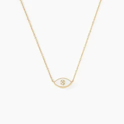 Collier Matiasma Or Jaune Nacre Diamant