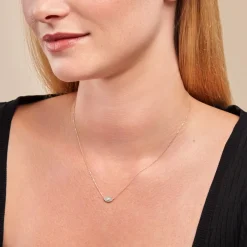 Collier Matiasma Or Jaune Nacre Diamant