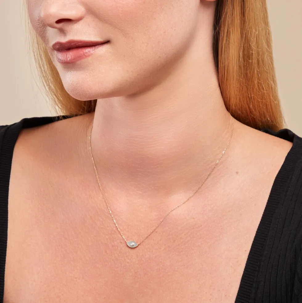 Collier Matiasma Or Jaune Nacre Diamant