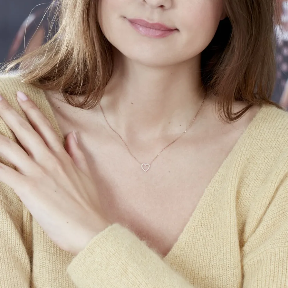 Collier Maude Or Rose Diamant