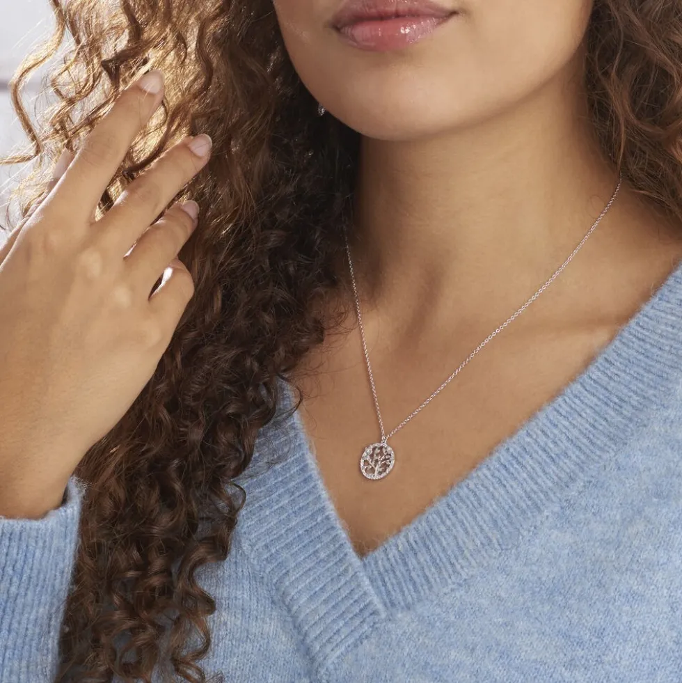 Collier Maximilian Argent Blanc Oxyde De Zirconium