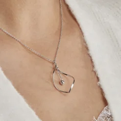 Collier Melaine Argent Blanc
