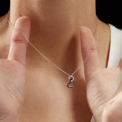Collier Melesine Or Blanc Diamant