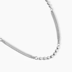 Collier Melodie Argent Blanc