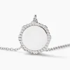Collier Meralie Argent Blanc